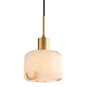 Marble Copper Design Round Square Bedroom Hotel Farmhouse Wall Light Chandelier Style Marble Pendant Light