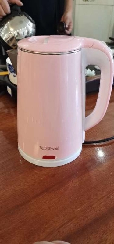 Pink kettles for sale steel thermos 360 degree electric boiler 1.8L 220-240V for tea and water PP material