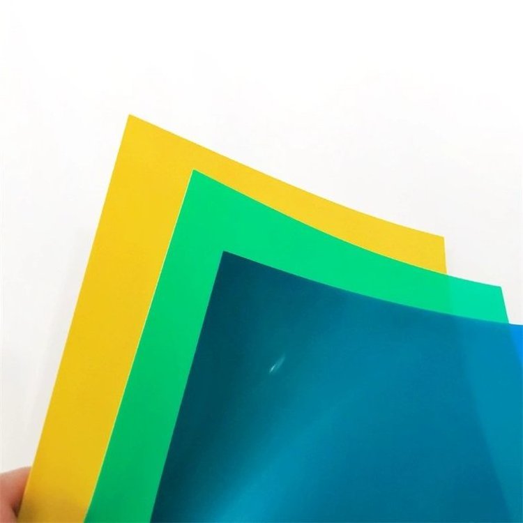 pvc transparent red sheet A4 color PVC plastic sheet pet translucent hard sheet hard film wholesale