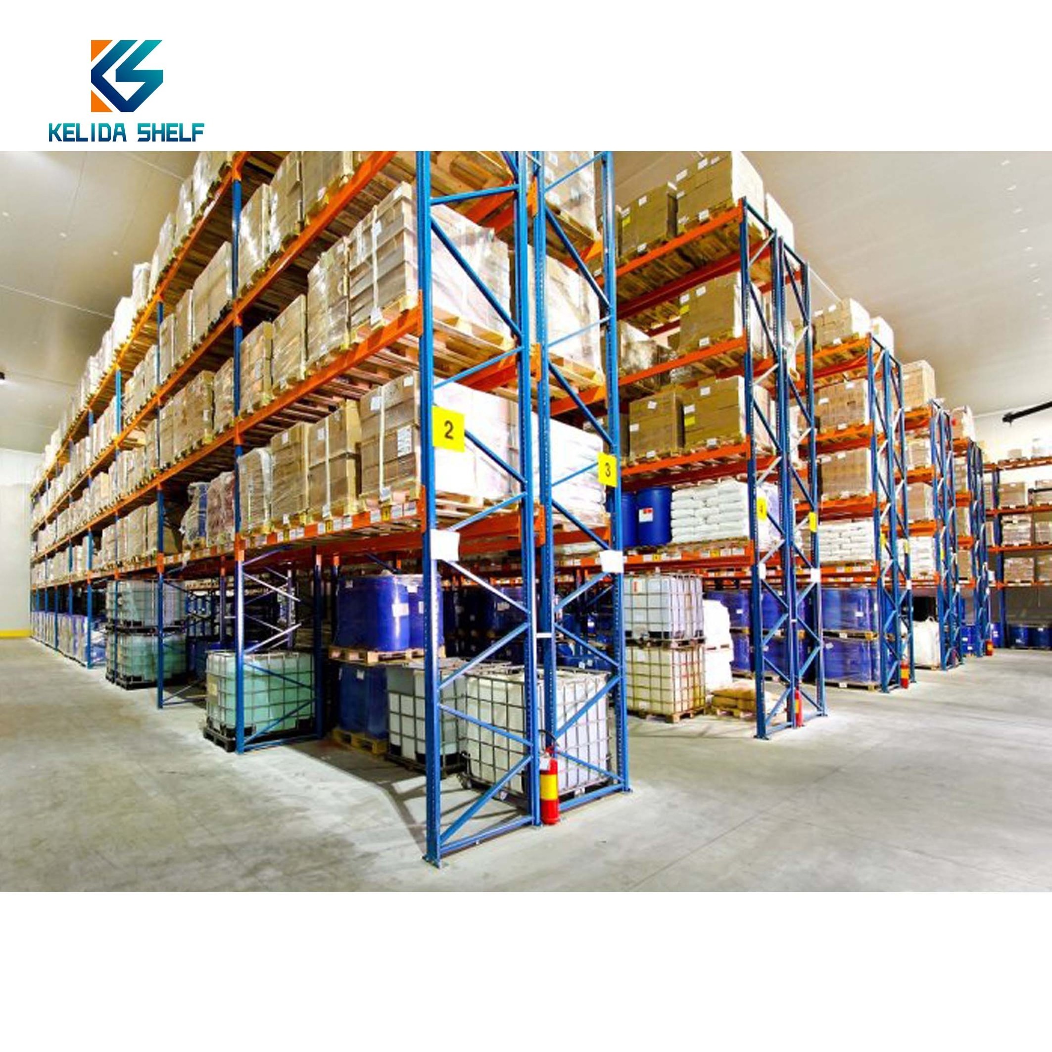 Industrial Double deep Beam Industrial Pallet Warehouse Storage Steel Pallet Racking Heavy Duty Selective Pallet Racking System