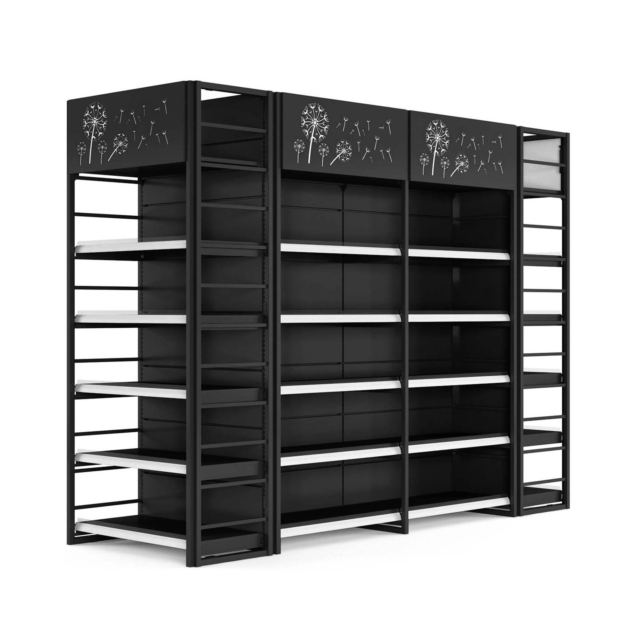 Gondola Shelving Supermarket Shelf Grocery Store Display Shelves For Retail Stores