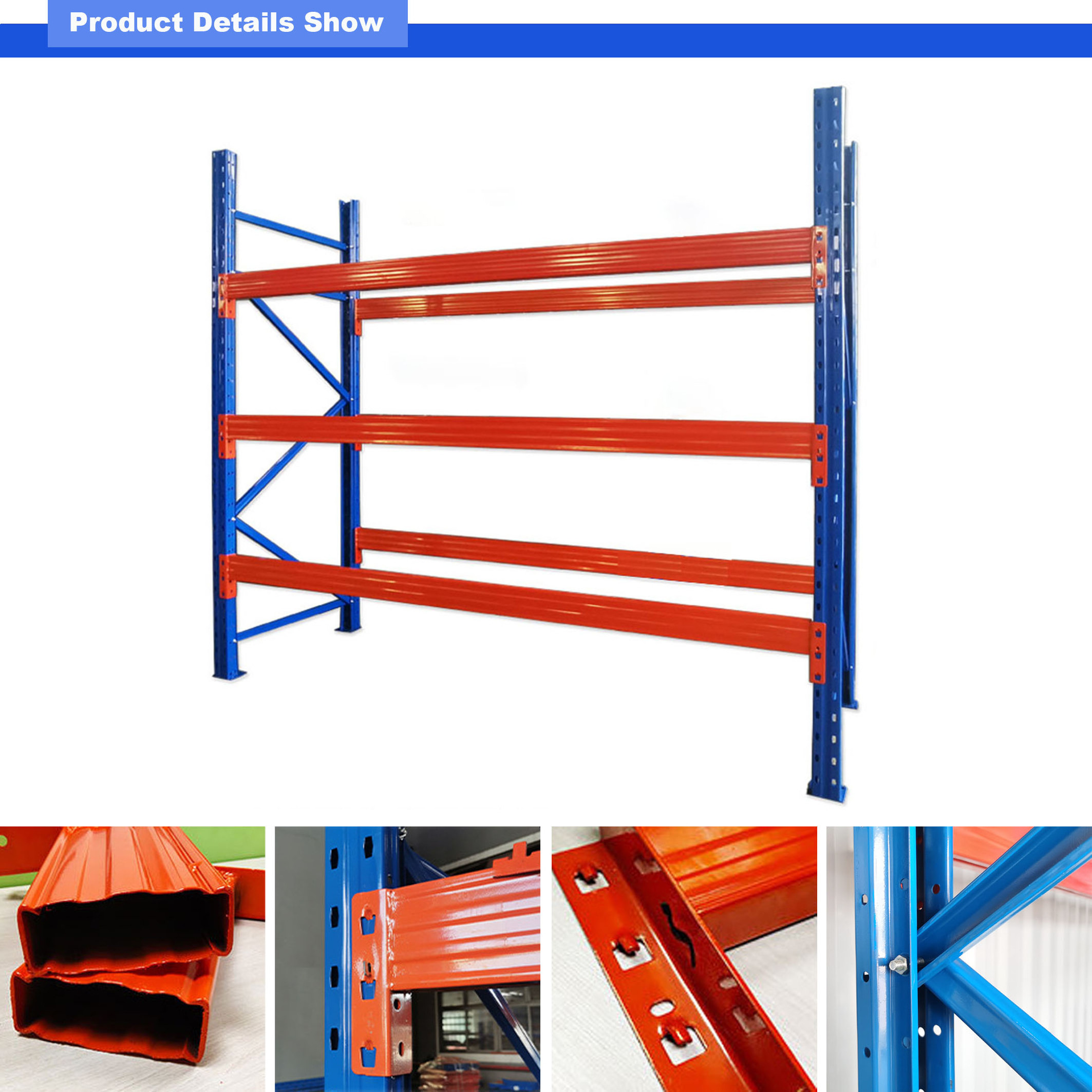 Adjustable Storage Stacking Racks Warehouse Storage Pallet Racking System Shelving Unit Heavy Duty