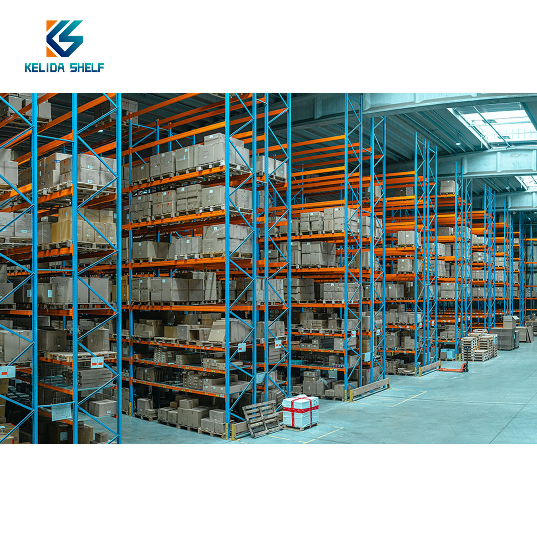 Factory Heavy Duty Steel Warehouse Storage Rack Shelves Double Deep Beam Industrial Selective Pallet Racks