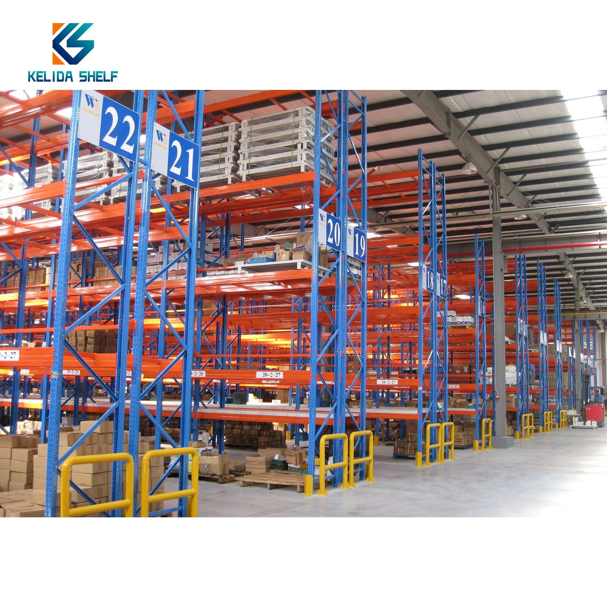 Industrial Double deep Beam Industrial Pallet Warehouse Storage Steel Pallet Racking Heavy Duty Selective Pallet Racking System