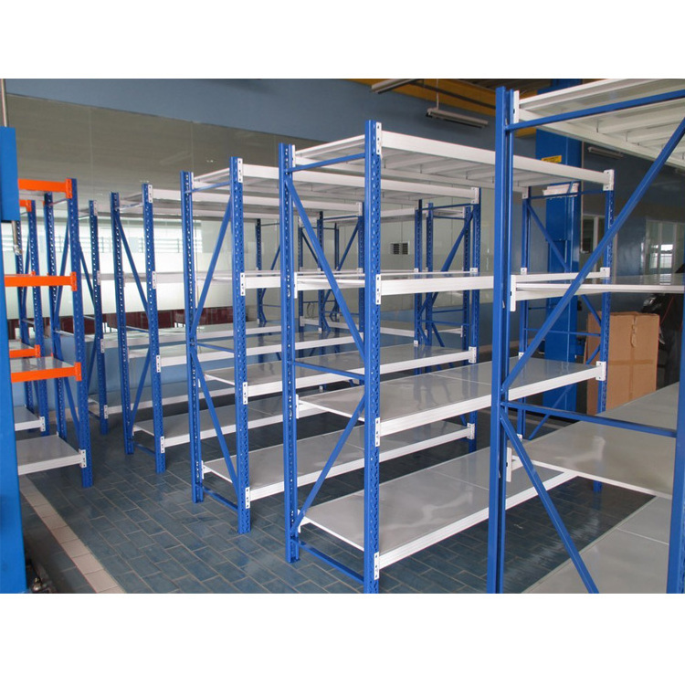 Blue White Warehouse Rack Wholesale Medium Duty Storage Steel Rack Manufacturer Industrial Warehouse Racks