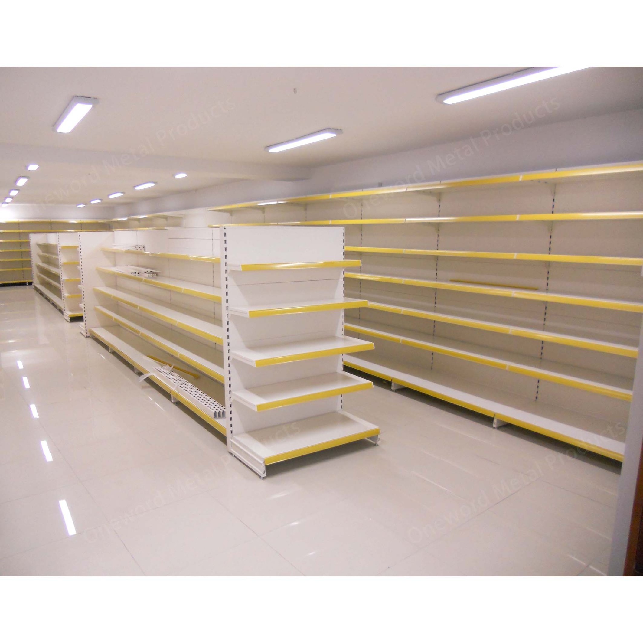 Modern Retail Shop Metal Gondola Shelving Grocery Store Supermarket Shelf Display Shelving For Sale