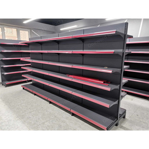 Modern Retail Shop Metal Gondola Shelving Grocery Store Supermarket Shelf Display Shelving For Sale