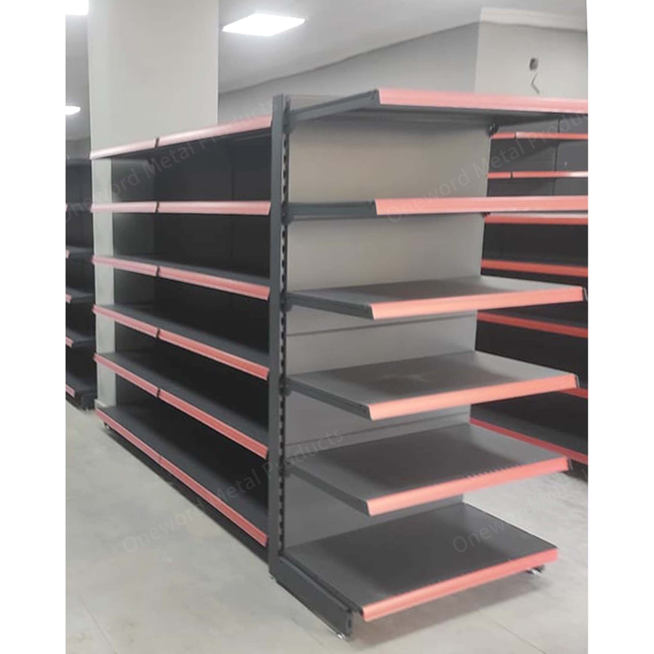 Modern Retail Shop Metal Gondola Shelving Grocery Store Supermarket Shelf Display Shelving For Sale