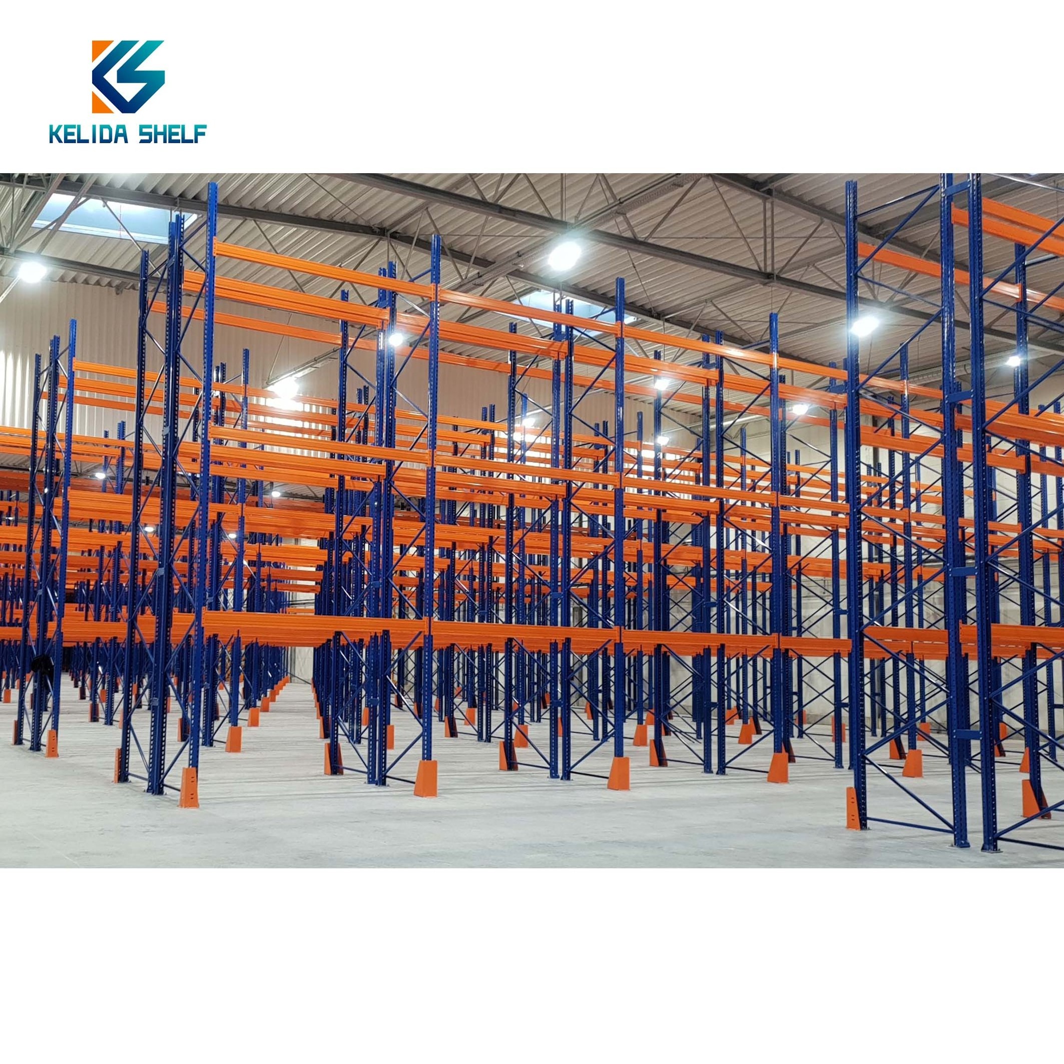 Industrial Double deep Beam Industrial Pallet Warehouse Storage Steel Pallet Racking Heavy Duty Selective Pallet Racking System