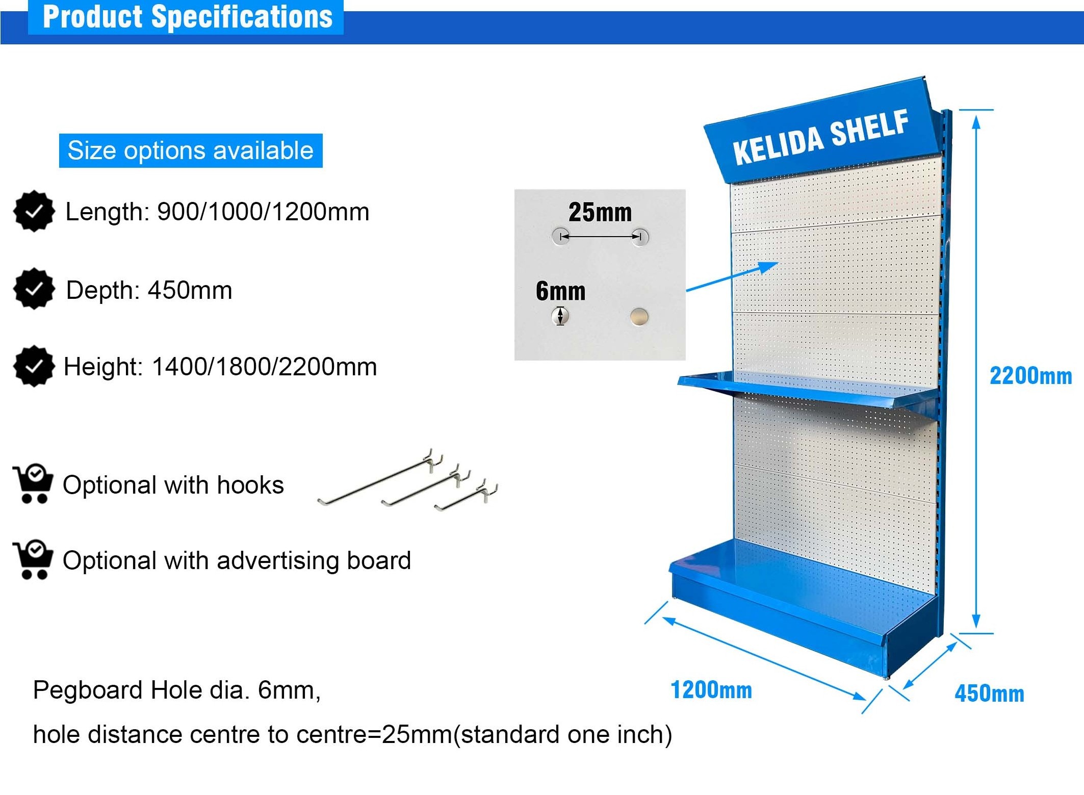 Red Exhibition Display Racks For Shops Hardware Store Hanging Pegboard Metal Display Rack