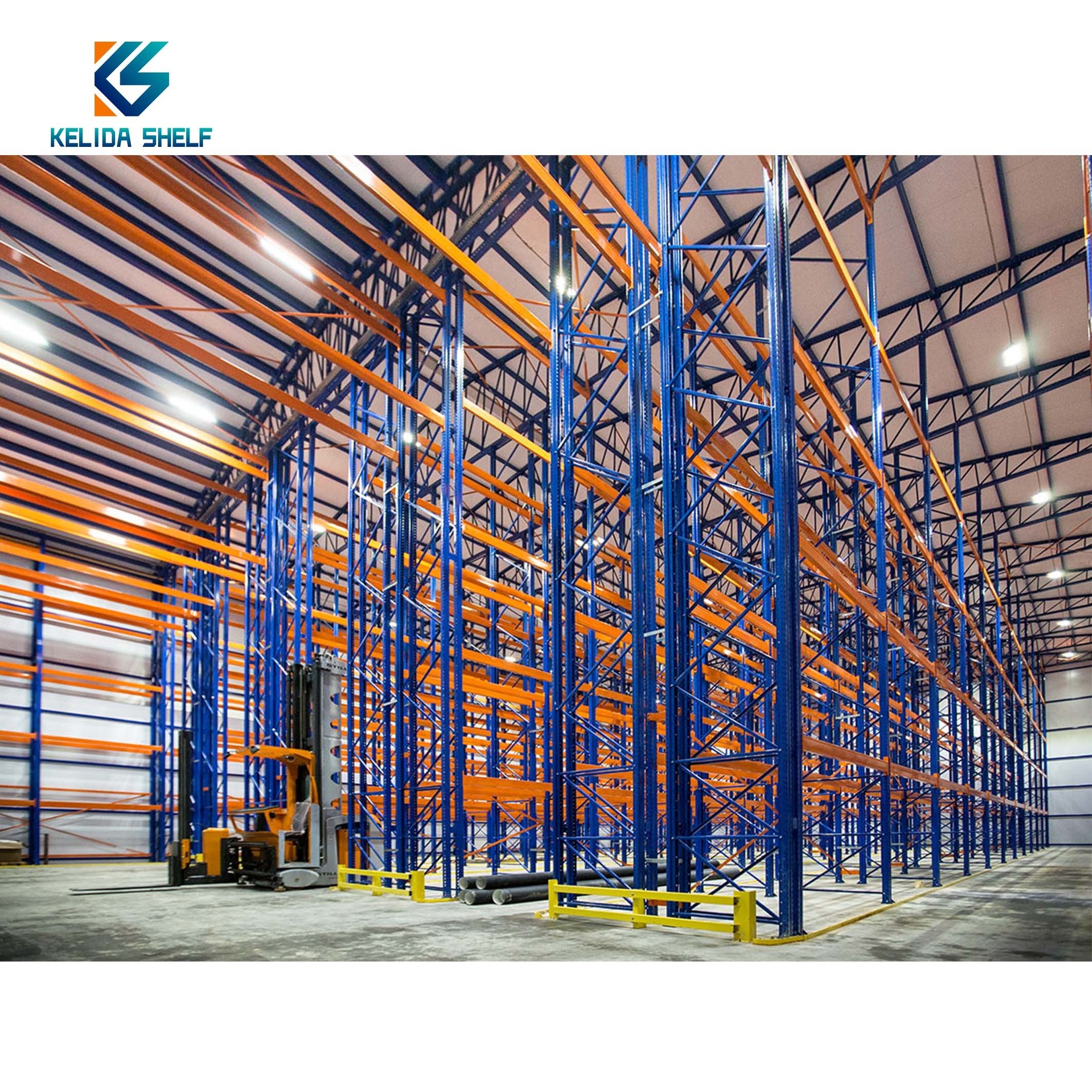 High Density Steel Warehouse Metal Van Rack System Heavy Duty Shelving Single Deep Industrial Pallet Rack Shelving