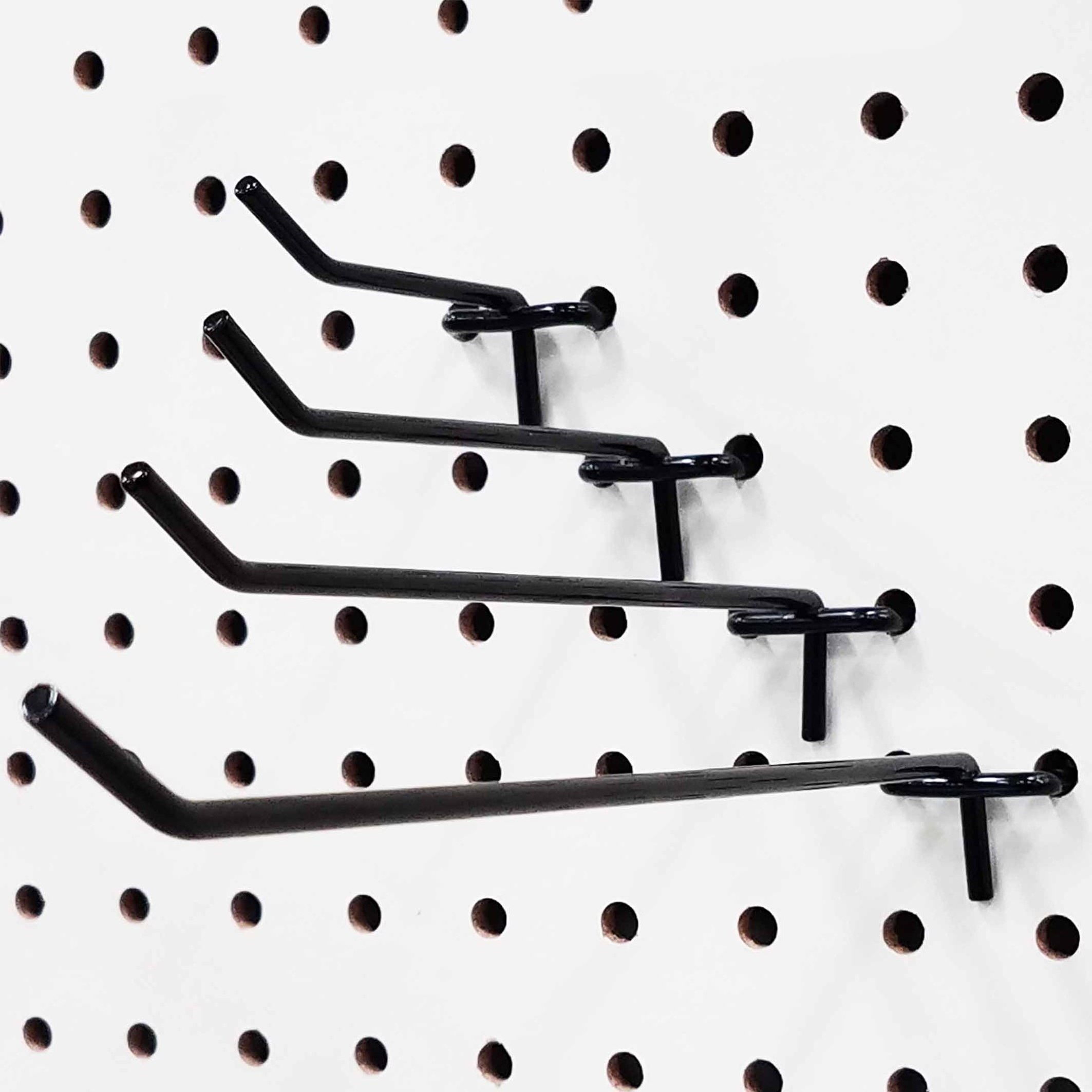 Pegboard Hooks Metal Wire Hardware Store Black Peg Hanging Tools Shop Display Hook