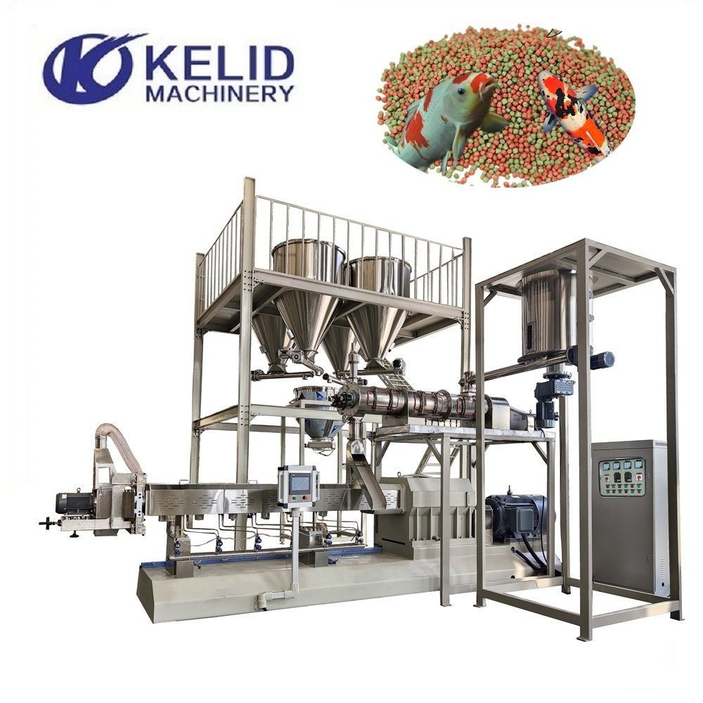 Large Capacity Floating Fish Feed Pellet Extrusion Machine