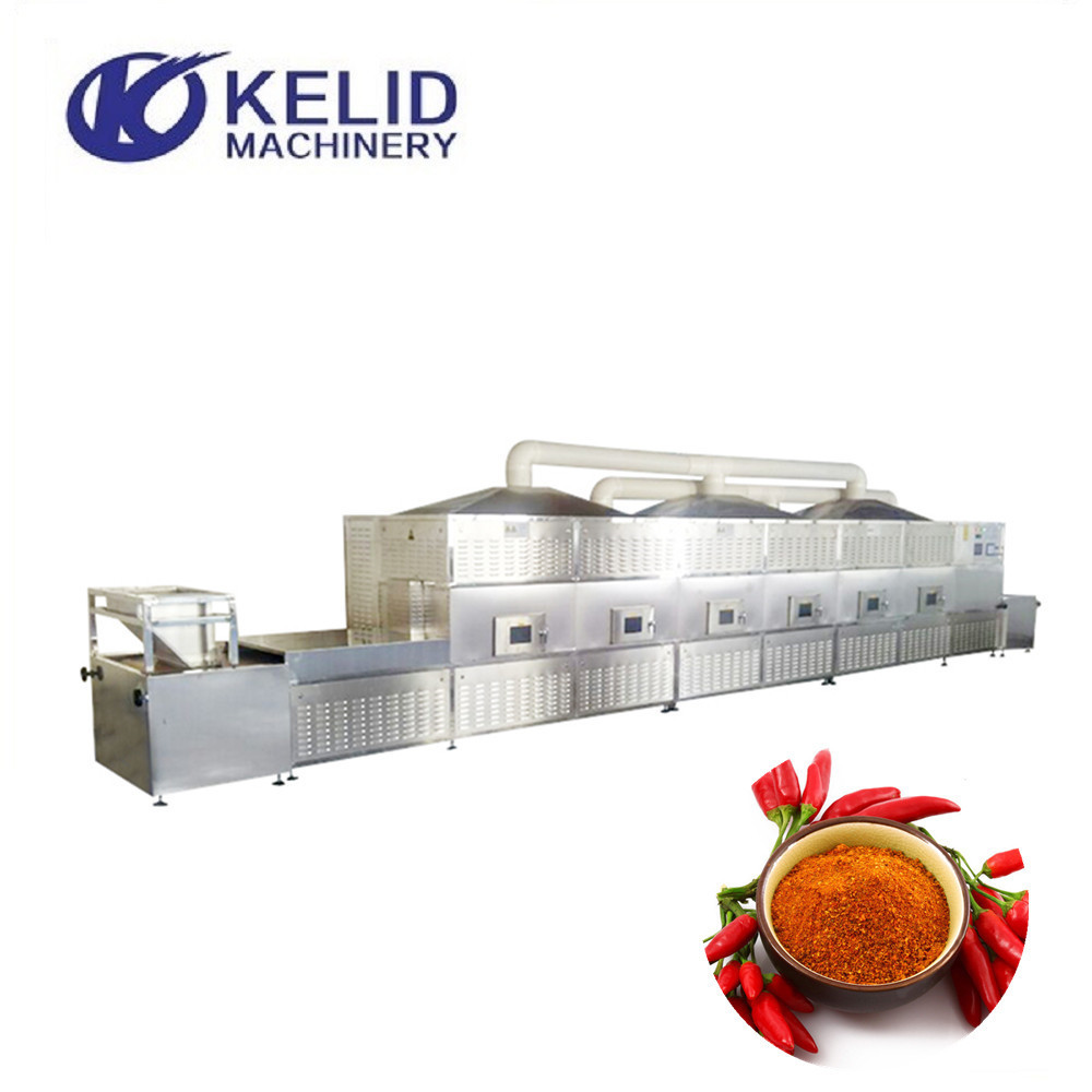 Chili Pepper And Herb Microwave Dryer Sterilization Machine