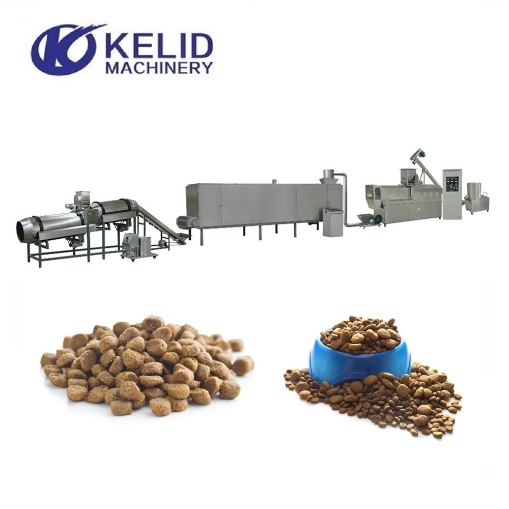 Commercial Animal Pet Fish Feed Extruder Puppy Adult Dog Food Making Machine Production Line