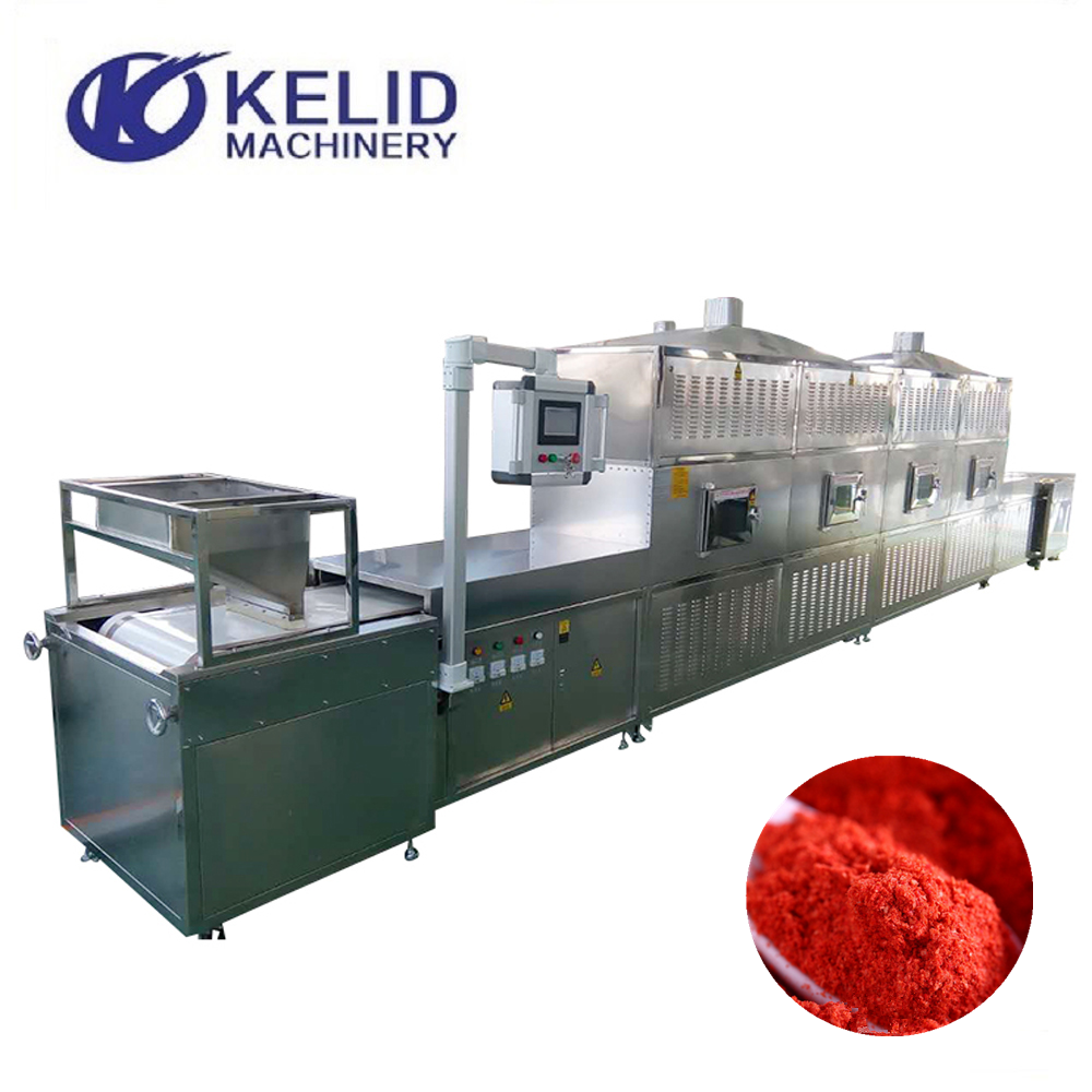 Chili Pepper And Herb Microwave Dryer Sterilization Machine