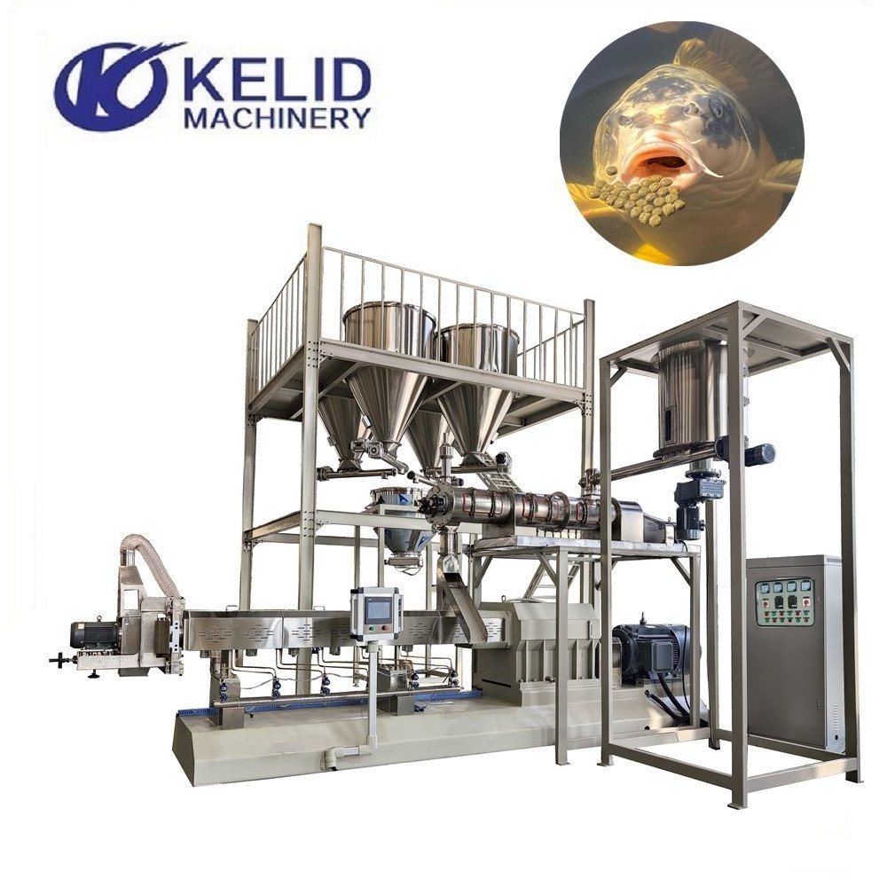 Large Capacity Floating Fish Feed Pellet Extrusion Machine