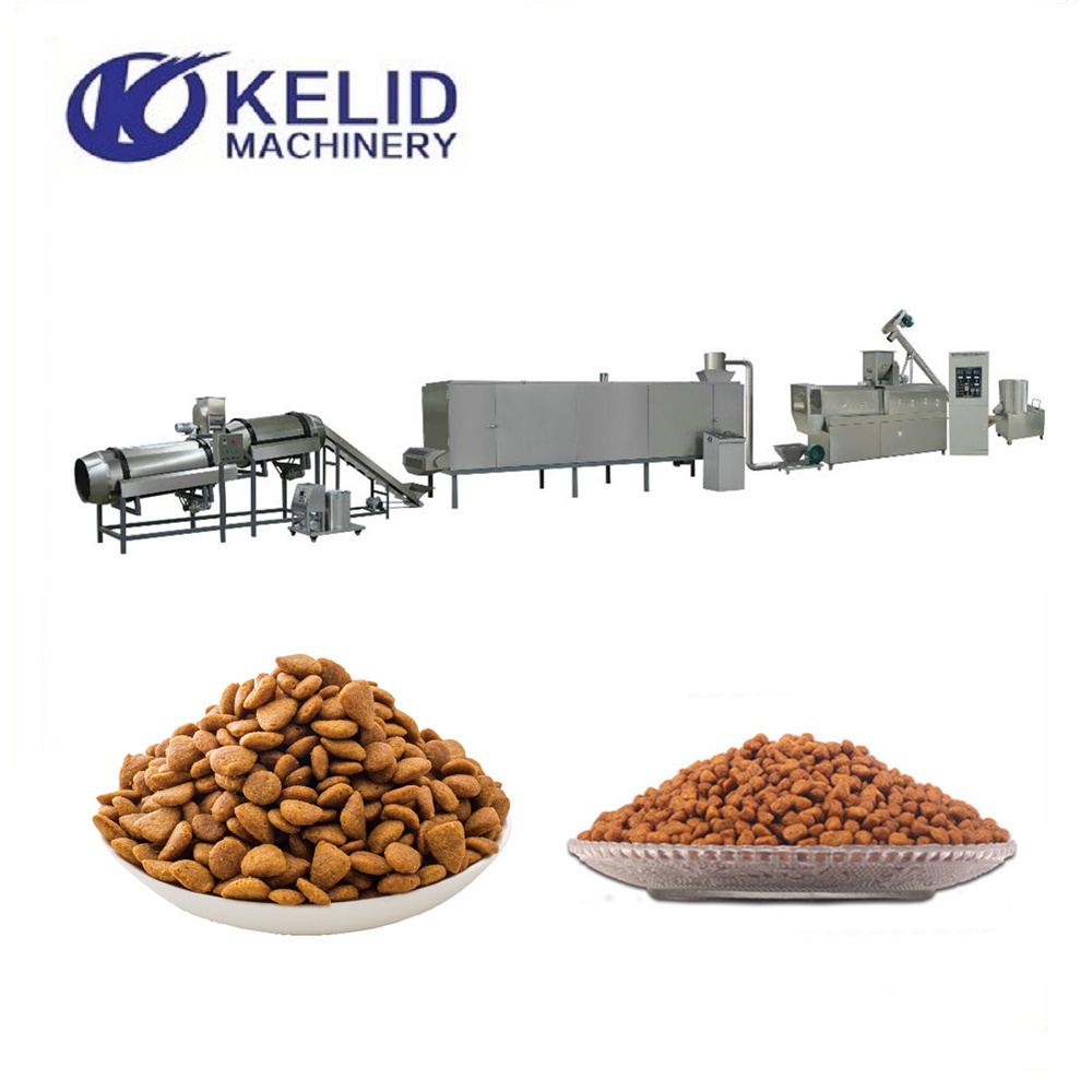 Commercial Animal Pet Fish Feed Extruder Puppy Adult Dog Food Making Machine Production Line