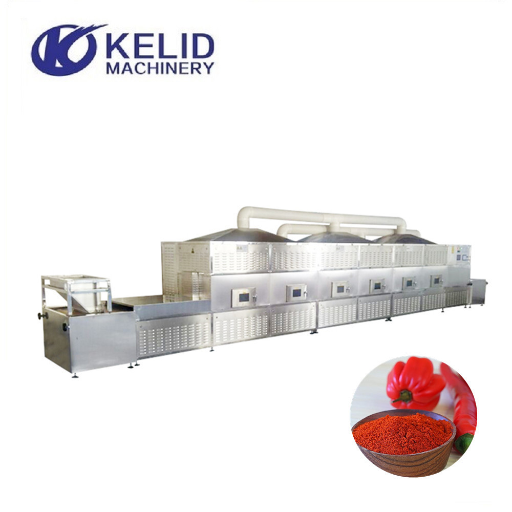 Chili Pepper And Herb Microwave Dryer Sterilization Machine