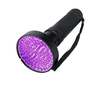 100 LED 395nm Purple Black Light Handheld Ultraviolet Flashlight UV LED Scorpion UV Torch LED Flashlight