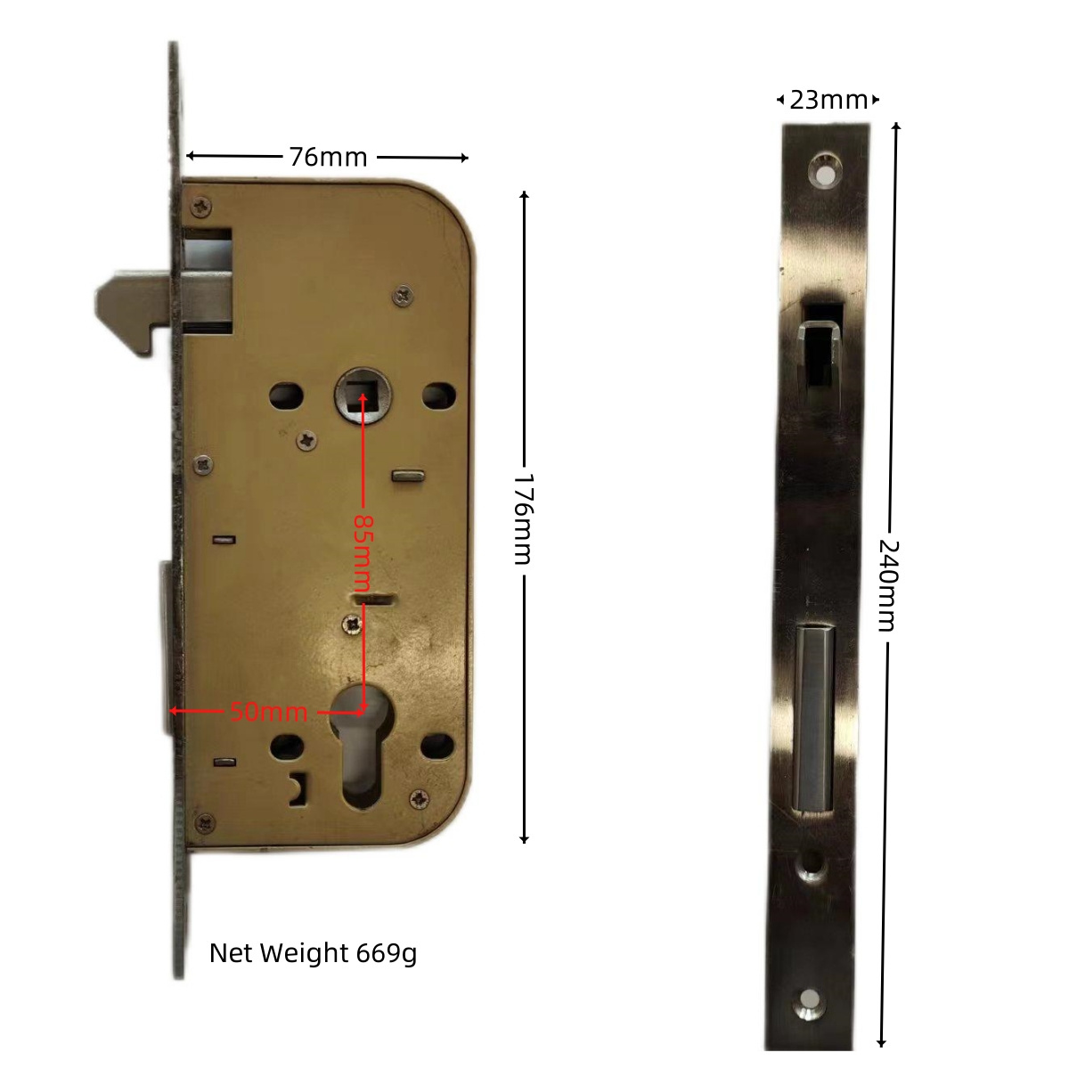 Hot Sale Good Price Hook Lock Motise Lock Body Special Structure Stainless Steel Door Hook Lock Body For Wooden Door