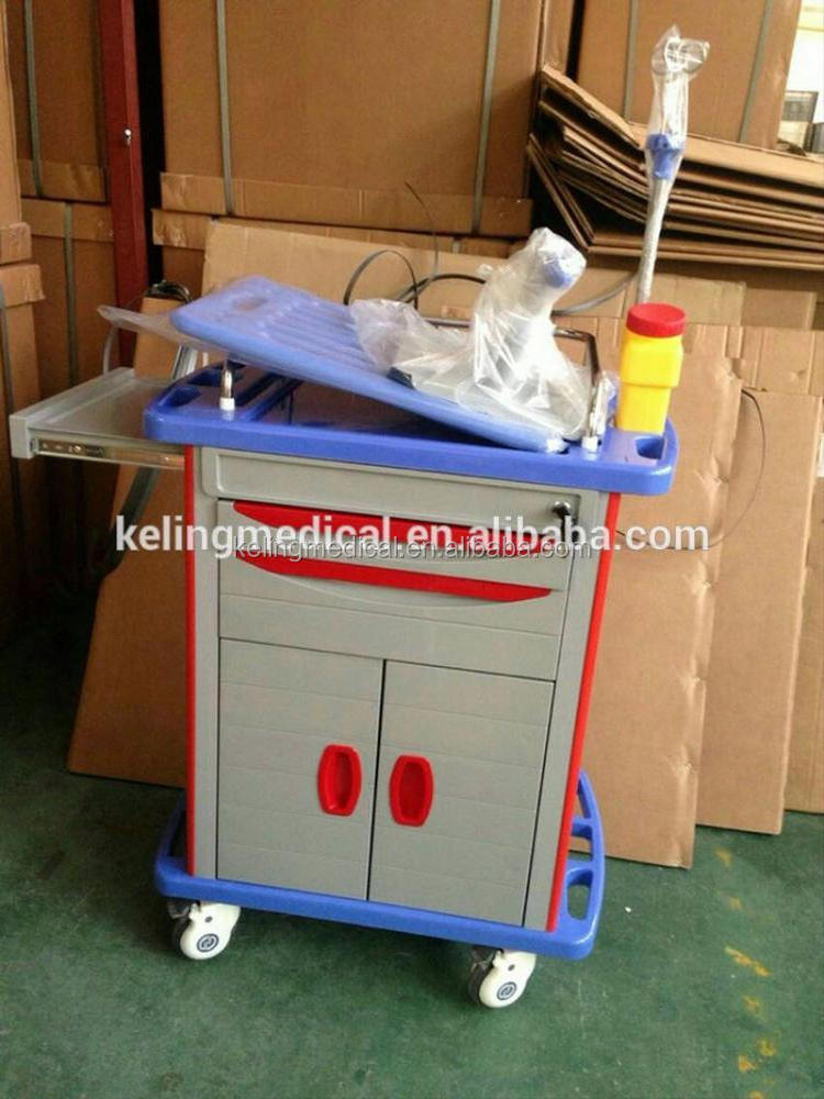 Hospital clinic trolleys hospital medical used crash carts for sale IV pole customization crash cart