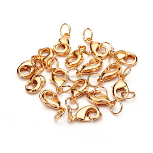 TOP Quality 10mm Gold Plated Jewelry Lobster Claw Clasp Findings for Jewelry Making