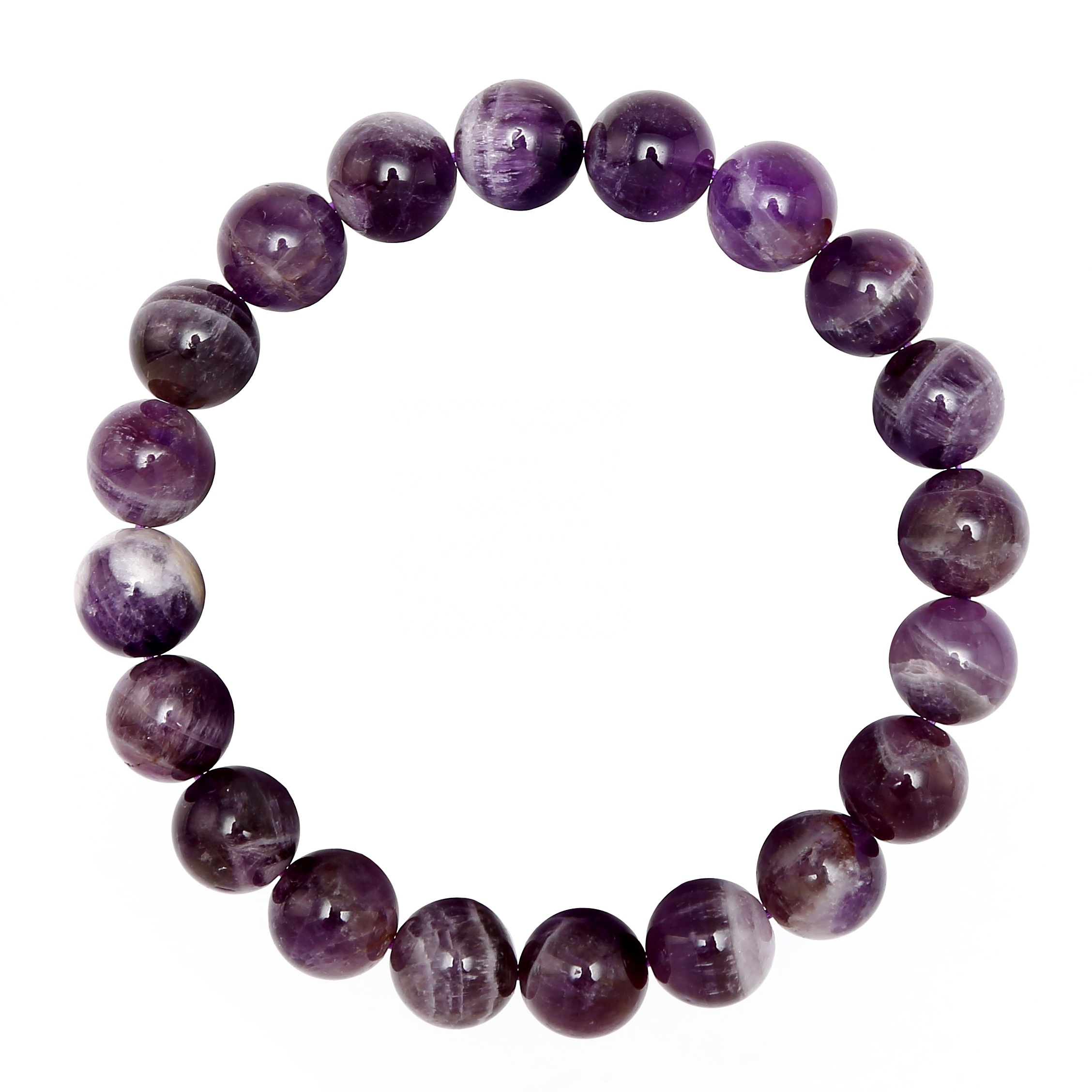 Wholesale Price Custom Round Teeth Amethyst Yellow Blue Dye Jade Tiger Eye Stone Beaded Stretch Bracelet for Women Men 10mm