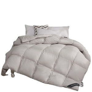 Best Service Down Proof Cotton Cover Filled with White Duck Goose Feather Stitching Duvet Blanket Quilt