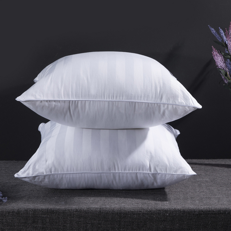 100% Cotton Feather Bedding Throw Pillows Insert Cushion Inserts /inner /pads Wholesale White Woven Square Modern 1 PC/ Poly Bag