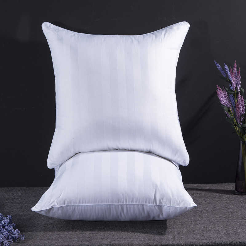 100% Cotton Feather Bedding Throw Pillows Insert Cushion Inserts /inner /pads Wholesale White Woven Square Modern 1 PC/ Poly Bag