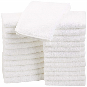 Face Towel Quick Dry Hotel Wash Cloth 100% Terry Cotton  Woven Square Bathroom Bath Towel Plain Dyed Customized Towels