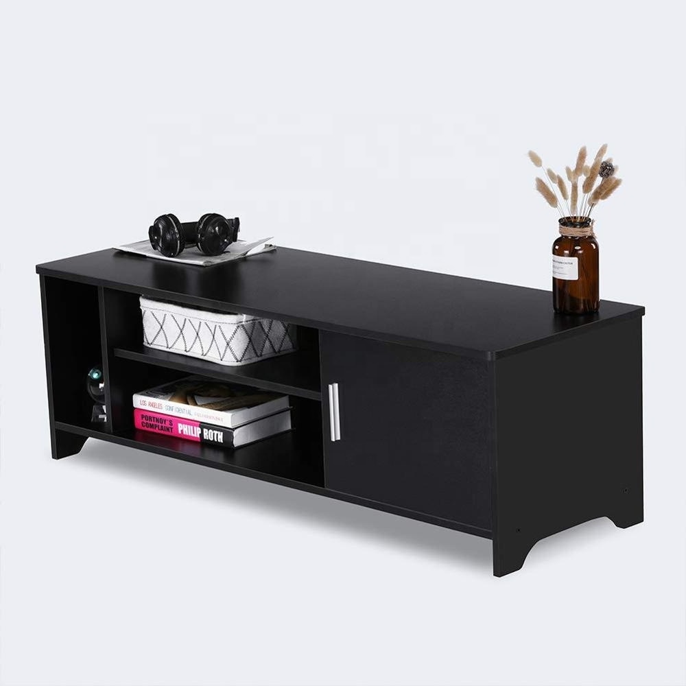 TV Stand Cabinet Wooden TV Unit Storage Console with Shelves for Living Room