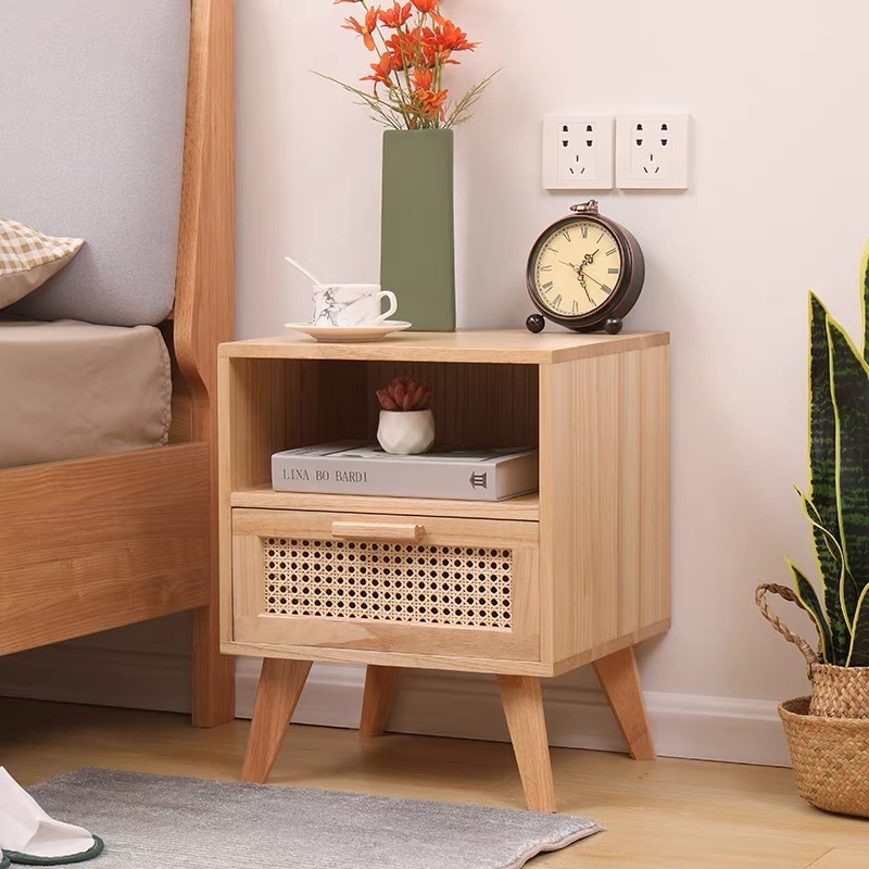 Modern simple Nordic network red ins wind bedside cabinet mini narrow small bedroom storage cabinet