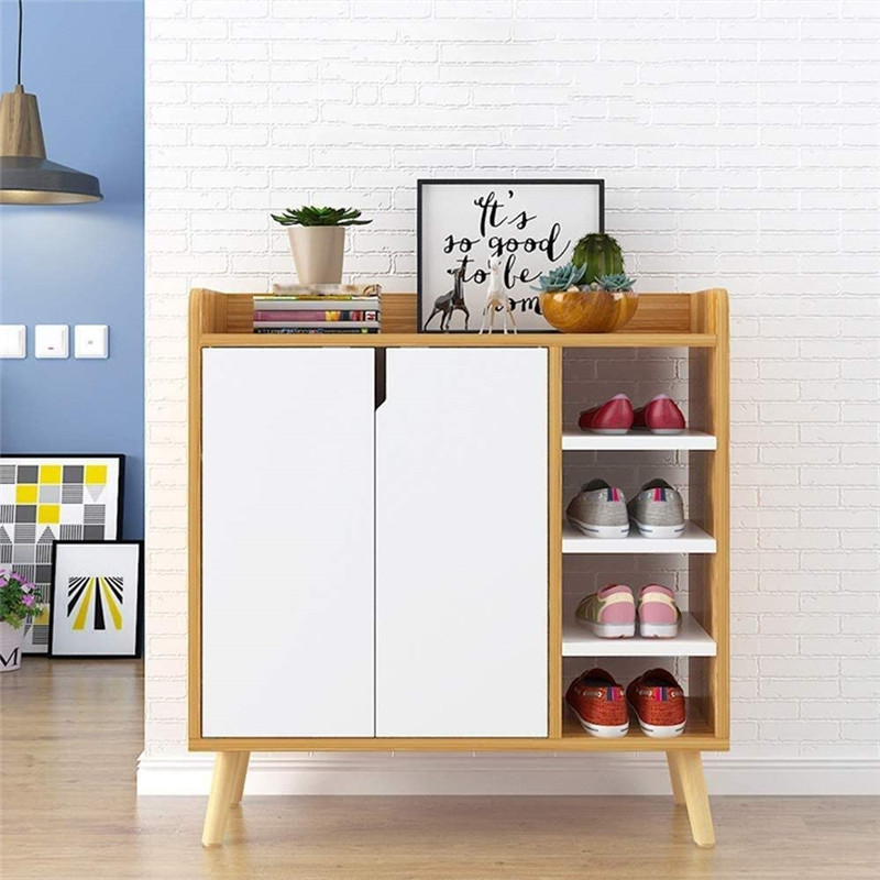 Kindergarten kid child wooden nursery classroom preschool daycare shelf multi-layer shoe cabinet