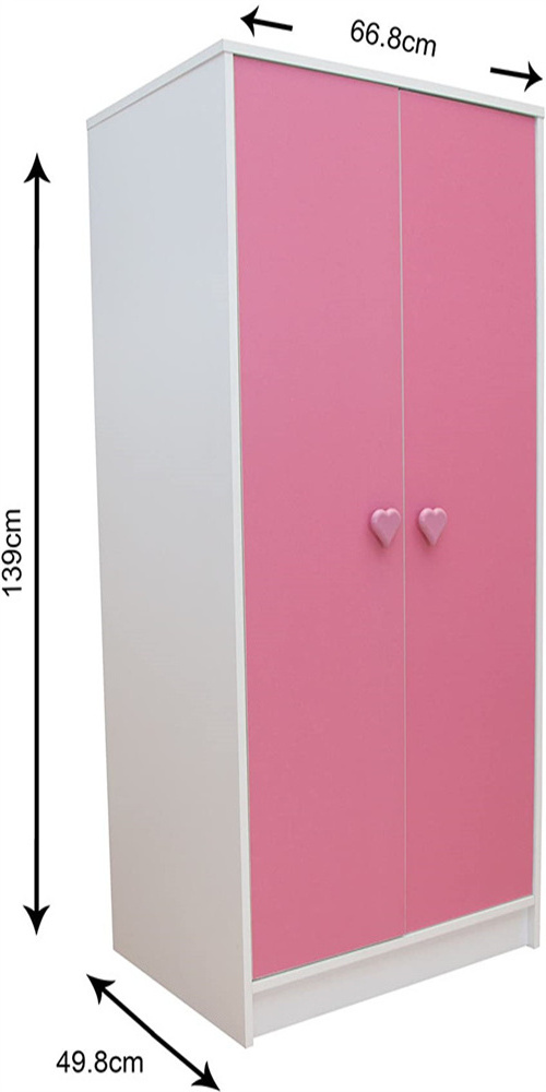 Student promotion lightweight hello kitty white lacquer measure over bed colorful wardrobe