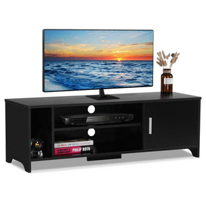 TV Stand Cabinet Wooden TV Unit Storage Console with Shelves for Living Room