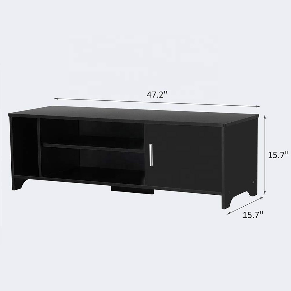 TV Stand Cabinet Wooden TV Unit Storage Console with Shelves for Living Room