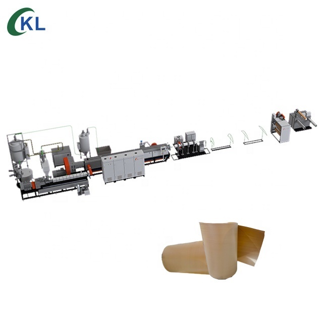 plastic extrusion machinery PET foam sheet extruded production line for disposable food plate