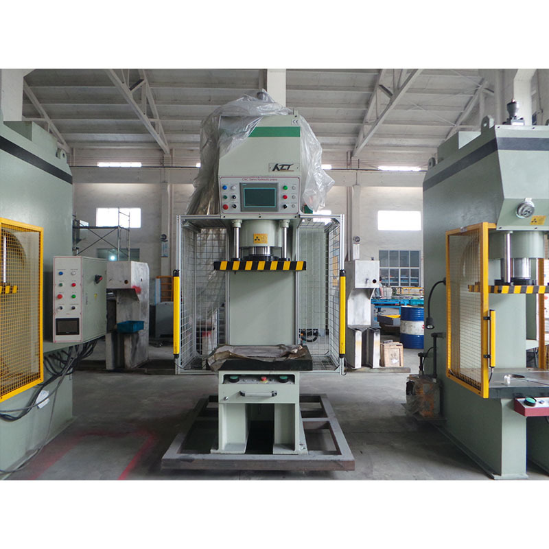 High speed c frame 70 ton hydraulic press for metal coins making machine