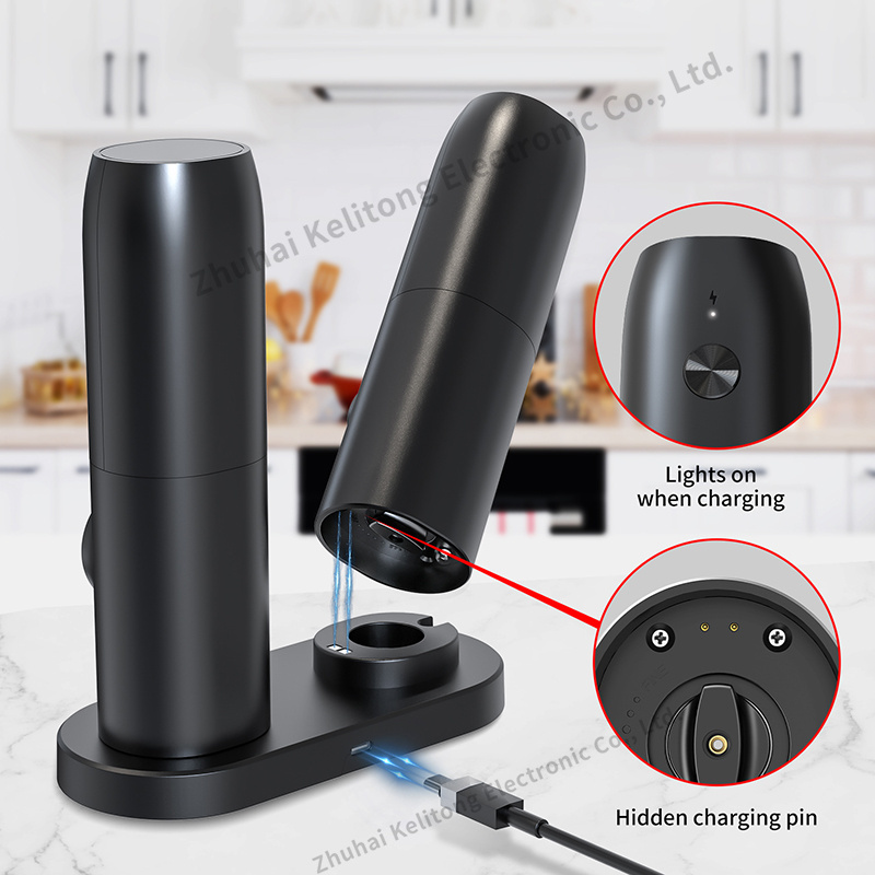 LOWEST Price Type-C Rechargeable Electric Salt and Pepper Mills Set with Led Light