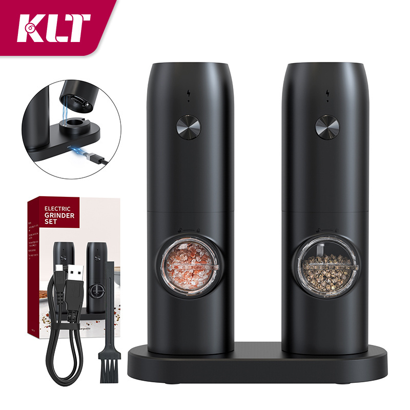 LOWEST Price Type-C Rechargeable Electric Salt and Pepper Mills Set with Led Light