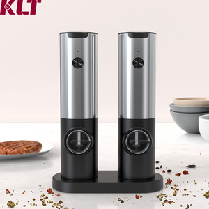 Unit-Charging Rechargeable Salt Grinder Electric Pepper Grinder Adjustable Stainless Steel Salt And Pepper Mill