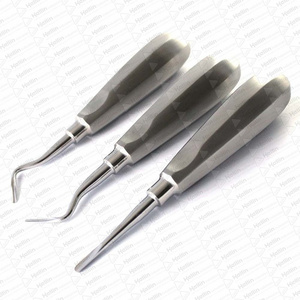 Dental Heidbrink Root TIp Picks Elevators Surgical Instruments Set of 3 Pieces Right Left Straight Tip Dental Elevator Set