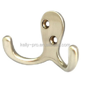 Double Robe Hooks Wall Mounted Garment Hook Clothes Hanger Hook