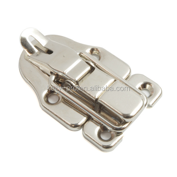 Padlockable Toggle Case Latch, Locking Box Chest Draw Clasp Trunk Snap Catch Lock for Wood Leather Craft Toggle Latch