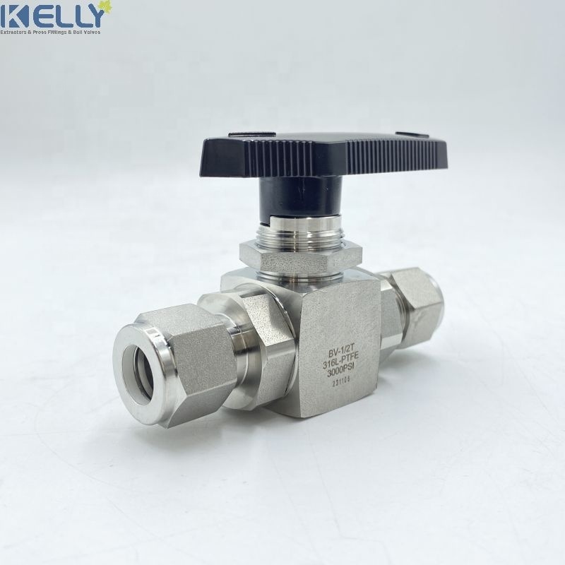 1/8-3/4inch 3000PSI Full Bore Compression Pressure ball valve Stainless Steel 316L/304