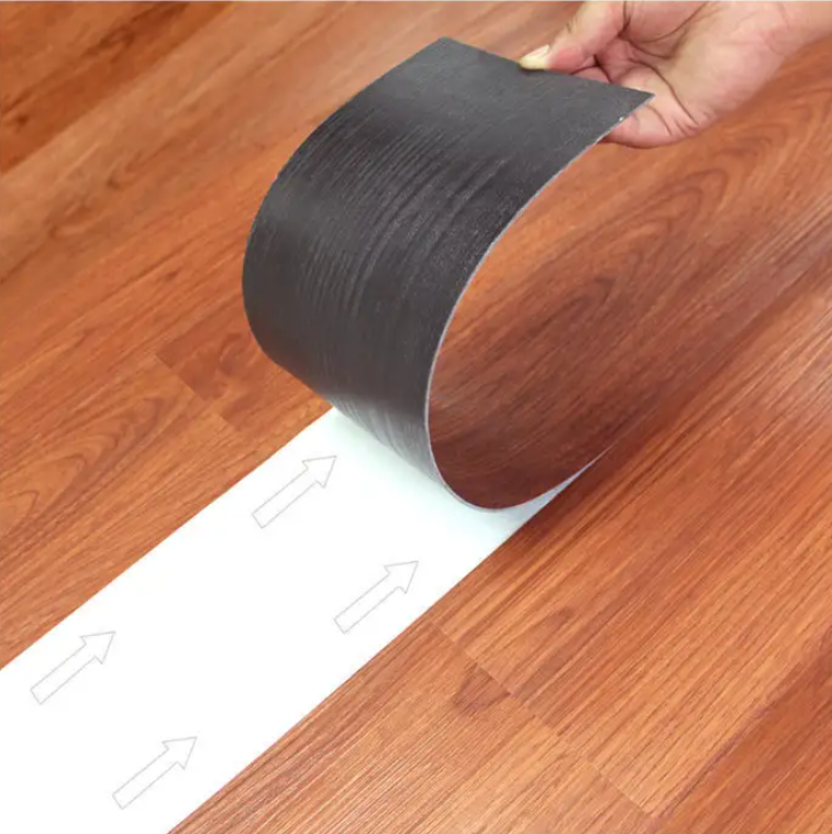 Self Adhesive Vinyl Flooring Tiles Waterproof Peel and stick PVC Plastic flooring