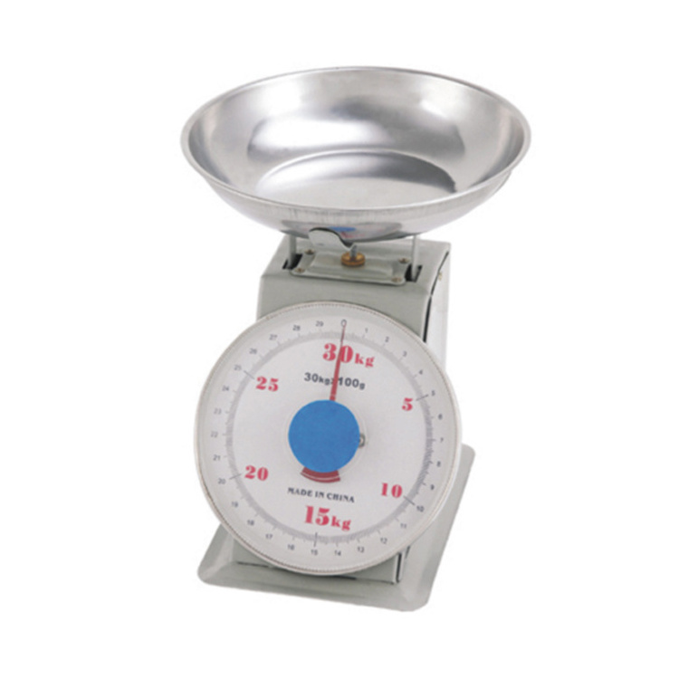 5 kg platform kitchen weight balance dial spring scale with stainless steel pan