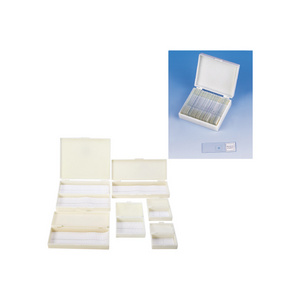 Biology Teaching 100pcs Set Laboratory Microscope Cover Glass Slide Box Glass Microscope Slides